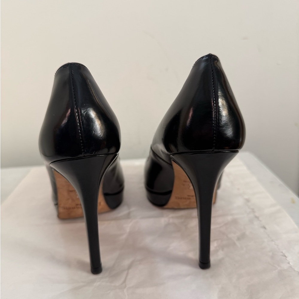 LK Bennett Black Platform High Heel Pump - Women's 7.5 - Picture 8 of 12
